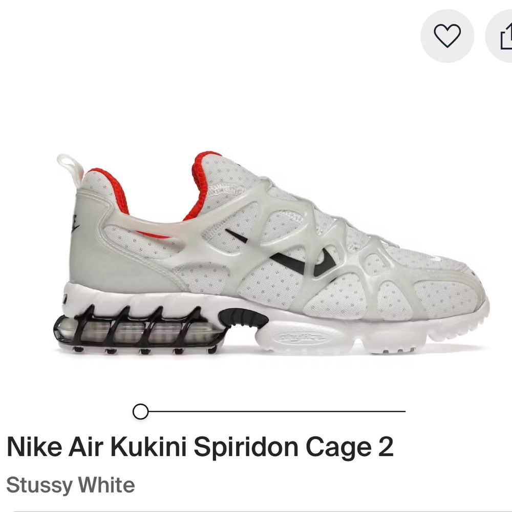 Nike Kids Spiridon Cage 2 - White and Red